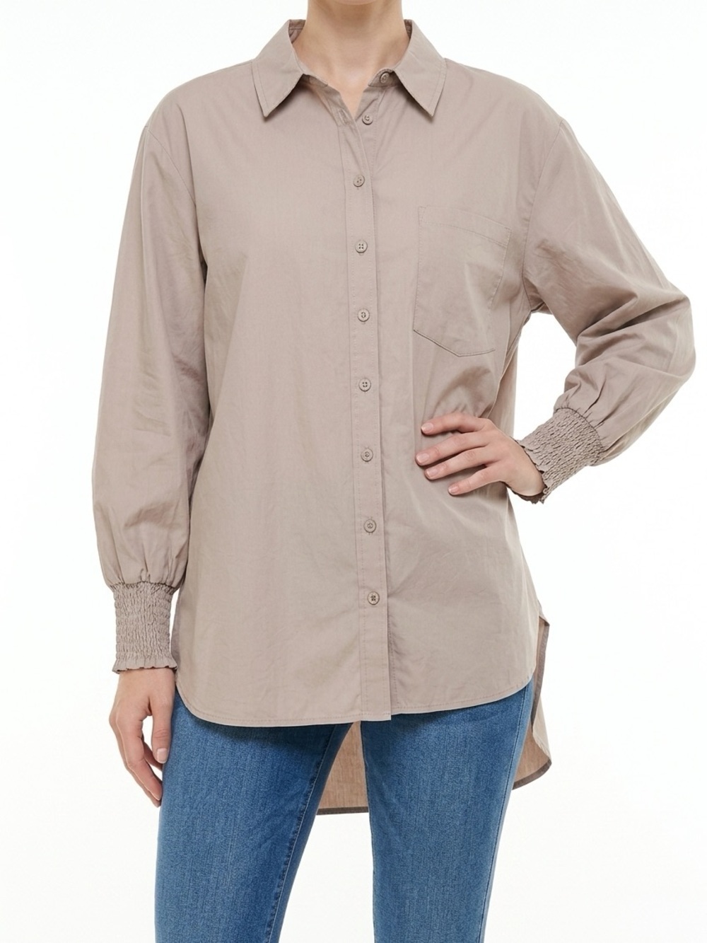 ✌️4 for $20✌️ F21 oversized taffeta like blouse